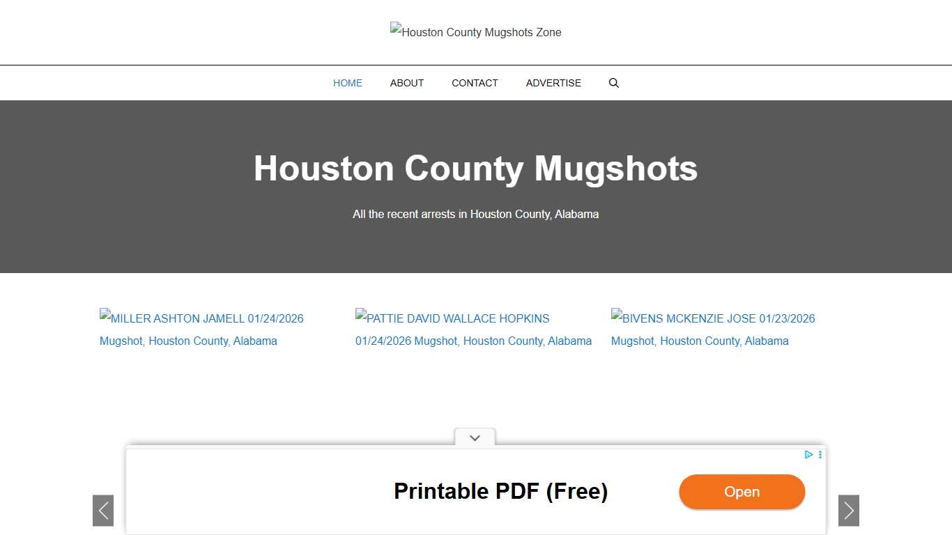 Houston County Mugshots Zone