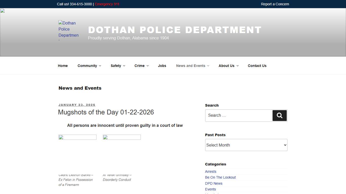 News and Events – Dothan Police Department